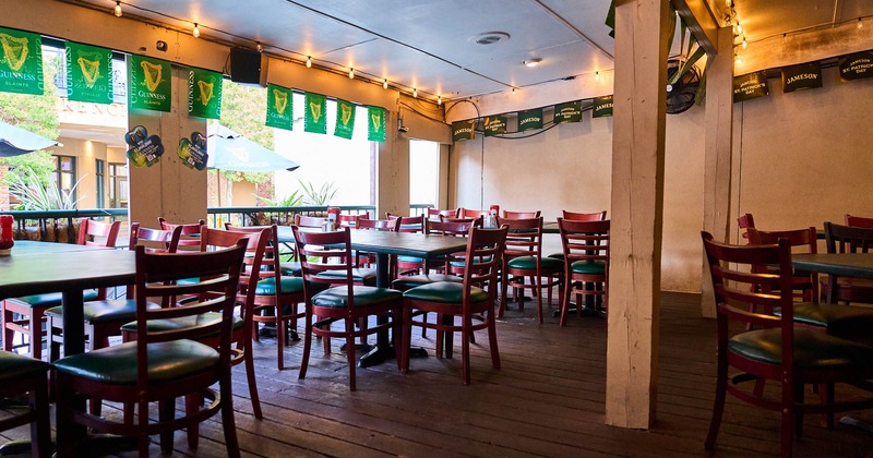 Interior dining area beside windows