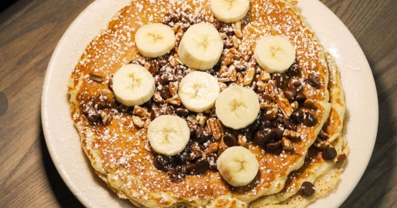 Chocolate chip banana nut pancakes