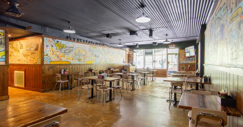 Restaurant interior, dining area