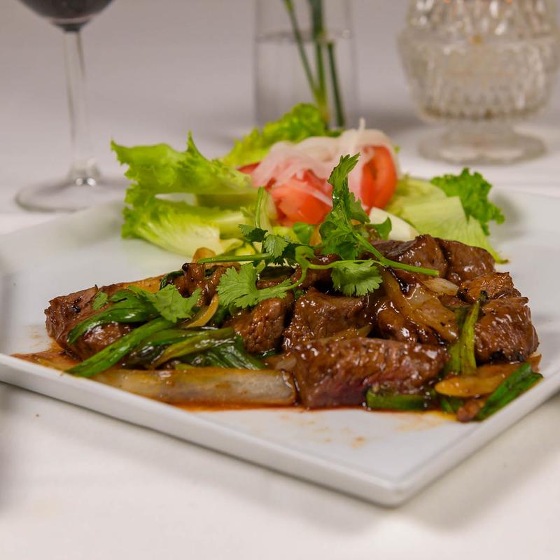 menu item 6 of 6, 51. “Shaking Beef ”