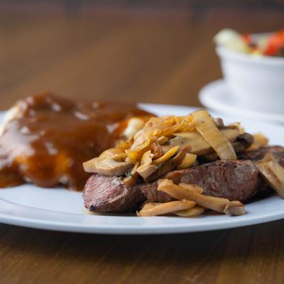 Top Sirloin Steak Dinner.