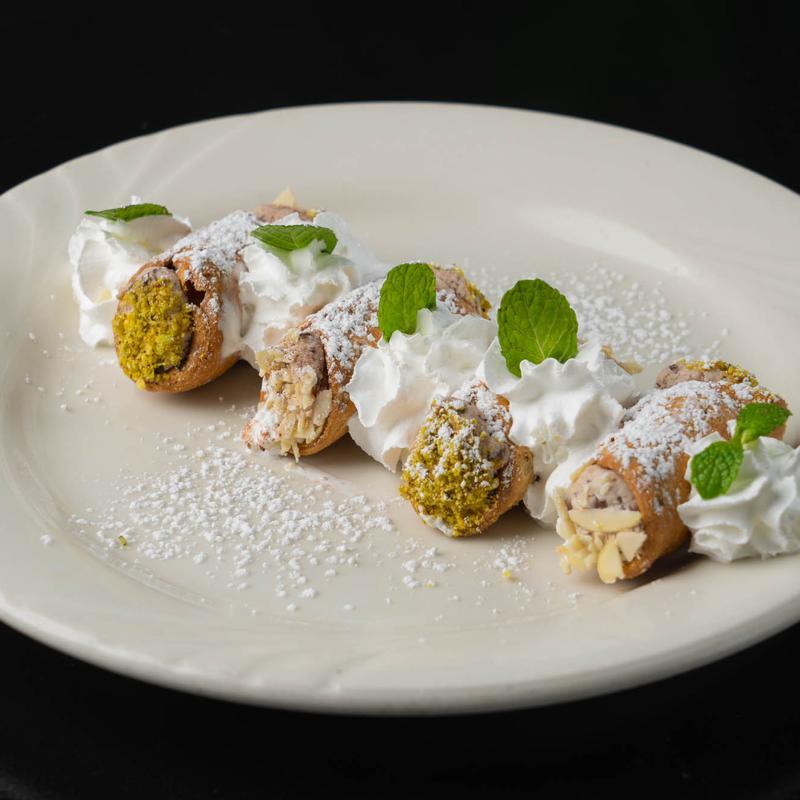 CANNOLI WITH HOMEMADE RICOTTA FILLING photo