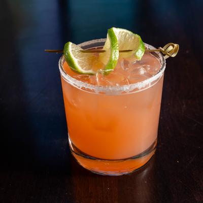 Espolon reposado, aperol, lemon juice, lime juice, simple syrup.