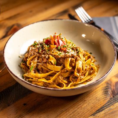 Fettucine Bolognese.