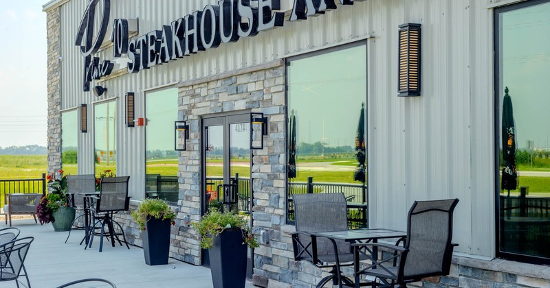 Exterior seating area