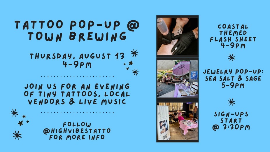 Tattoo Pop-Up with High Vibes Tattoo event photo