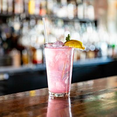 Prickly pear margarita, side view