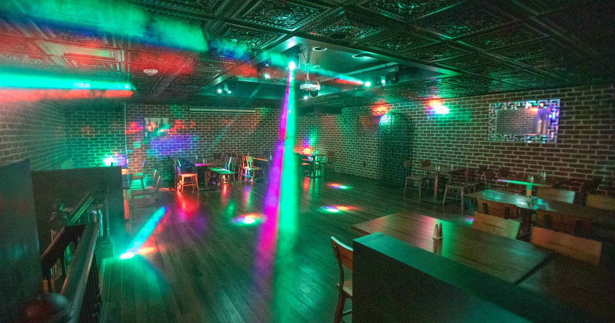 Club area with tables