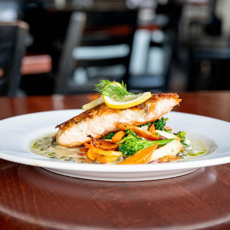 Lemon Dill Potato Crusted Salmon photo