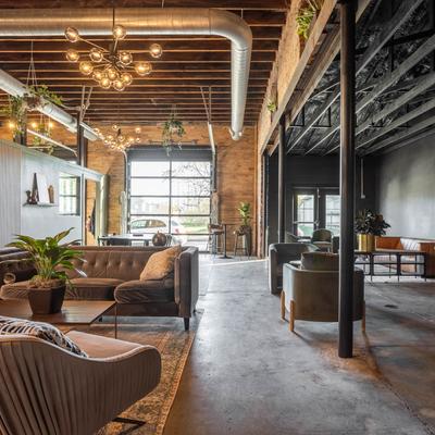 The restaurant's interior.