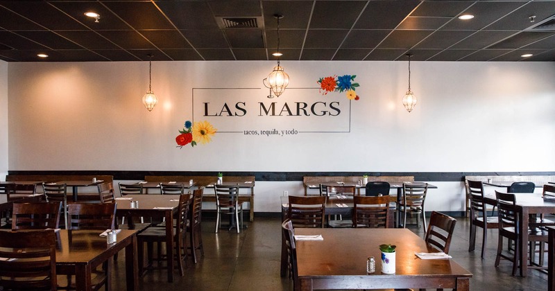 Interior, tables and chairs