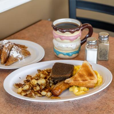 American Breakfast platter.