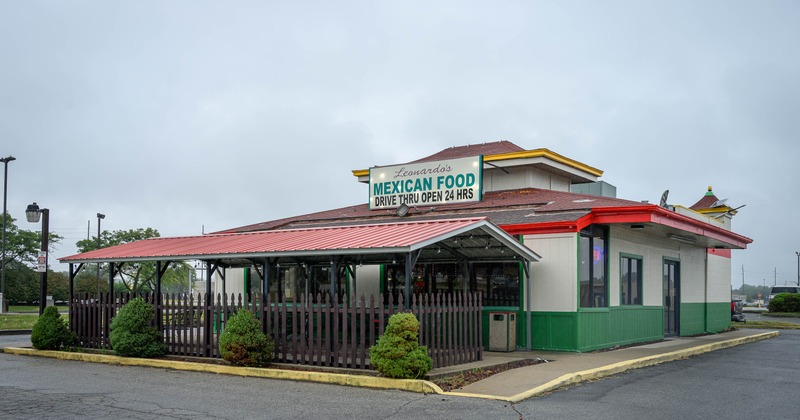 View of the restaurant building