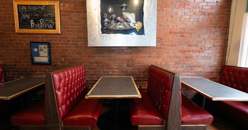 Interior, restaurant booths