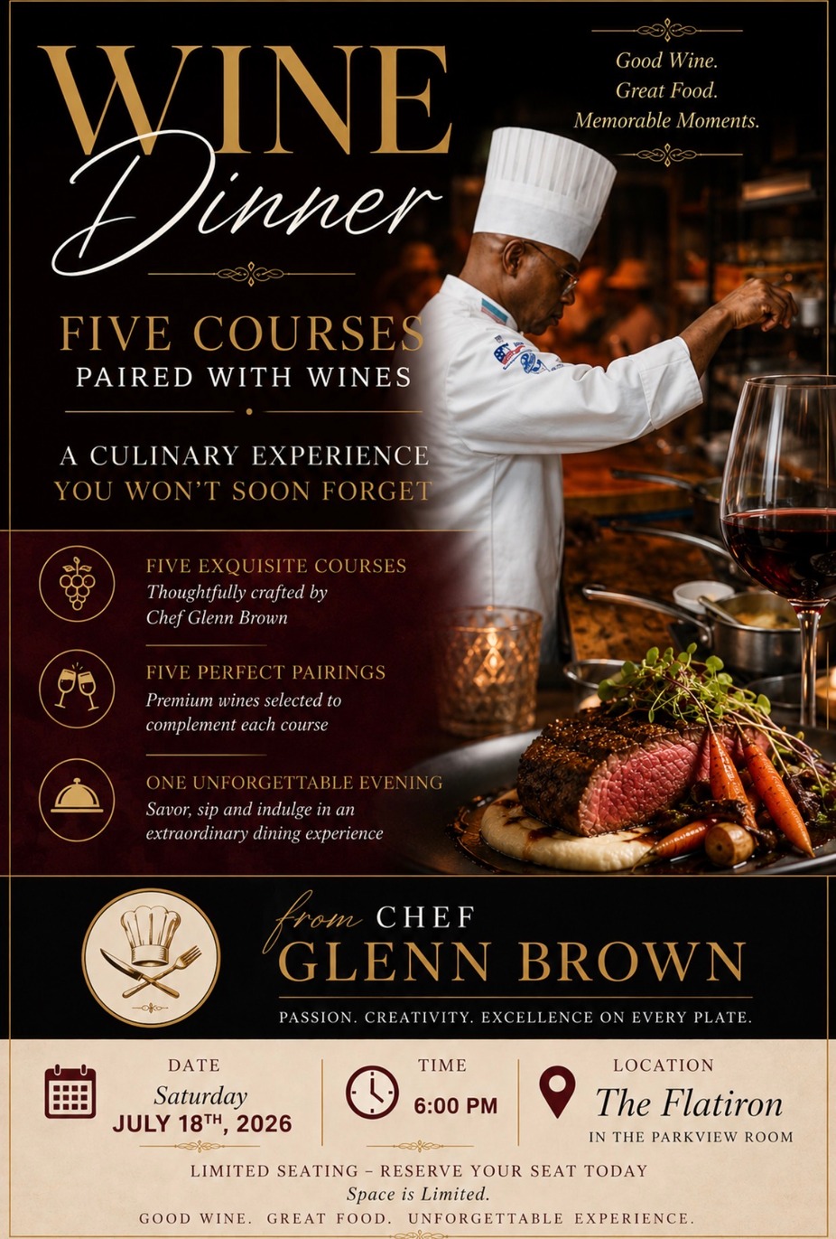 Culinary Experience Wine Dinner event photo