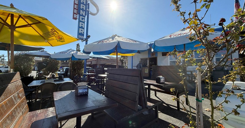 Exterior, tables and benches