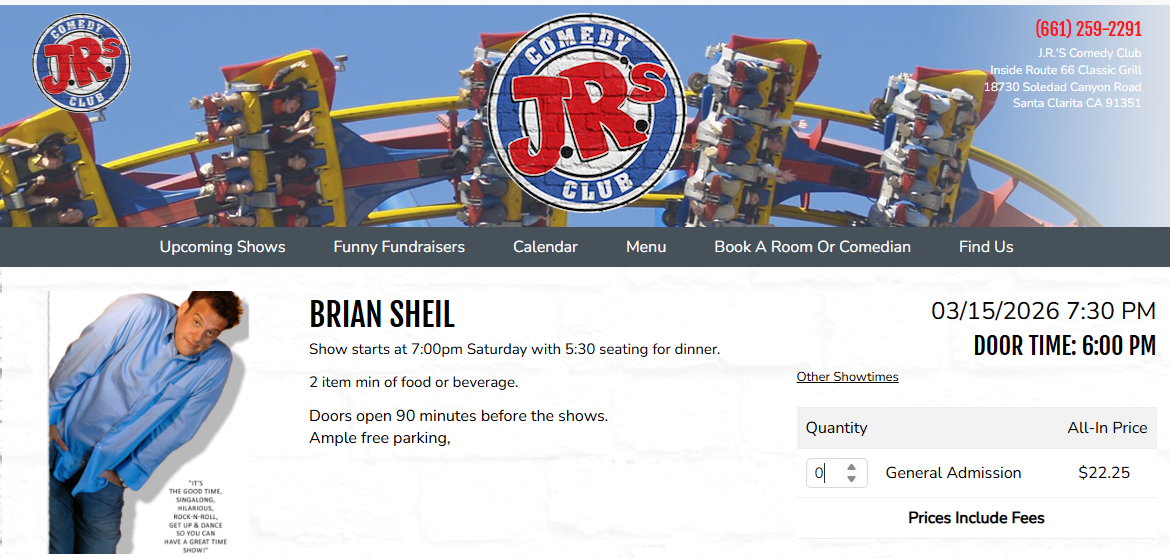 Comedy Show March 15th