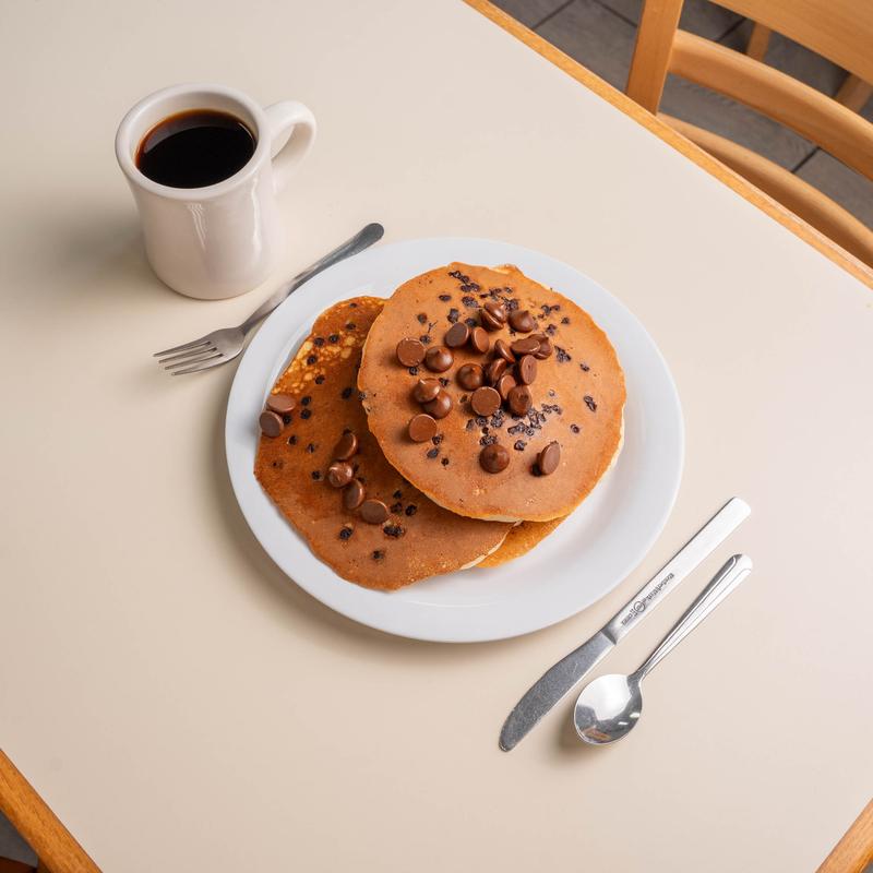 menu item 7 of 11, Chocolate Chip Pancakes