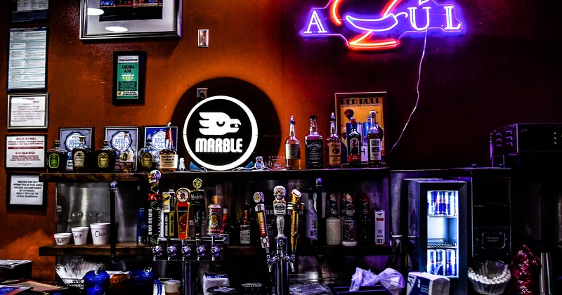 Bar, light sign decoration