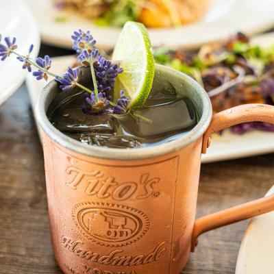 Tito's Lavender Mule.