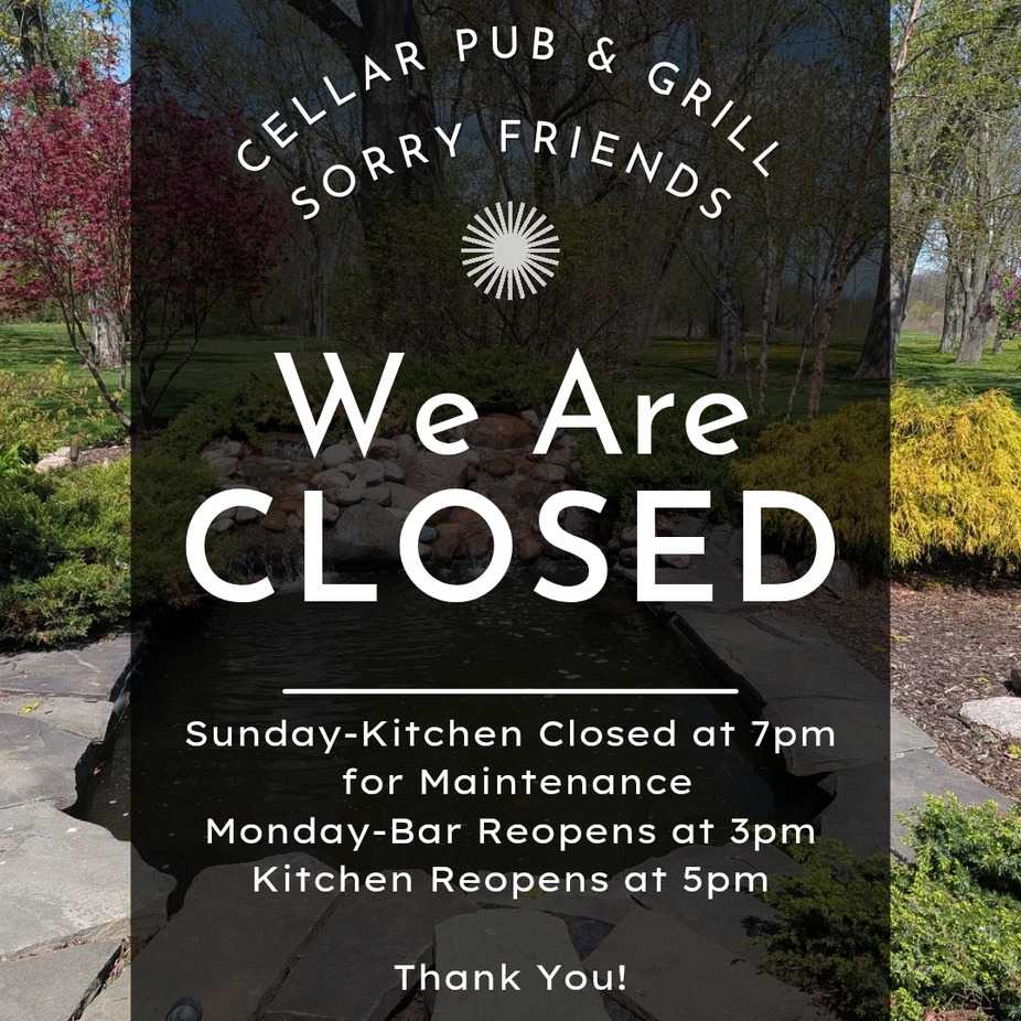 Closed for Maintenance event photo