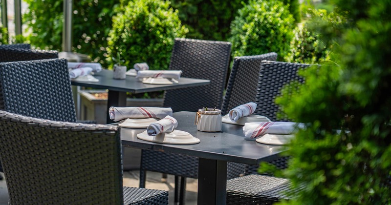 Exterior seating area