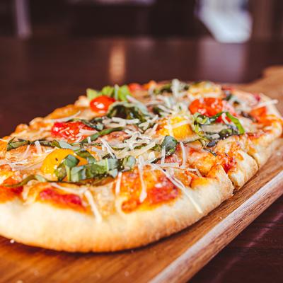 Flatbread pizza.