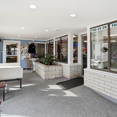 the waiting room at that breakfast place.