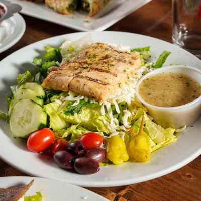 Grilled Salmon Salad.