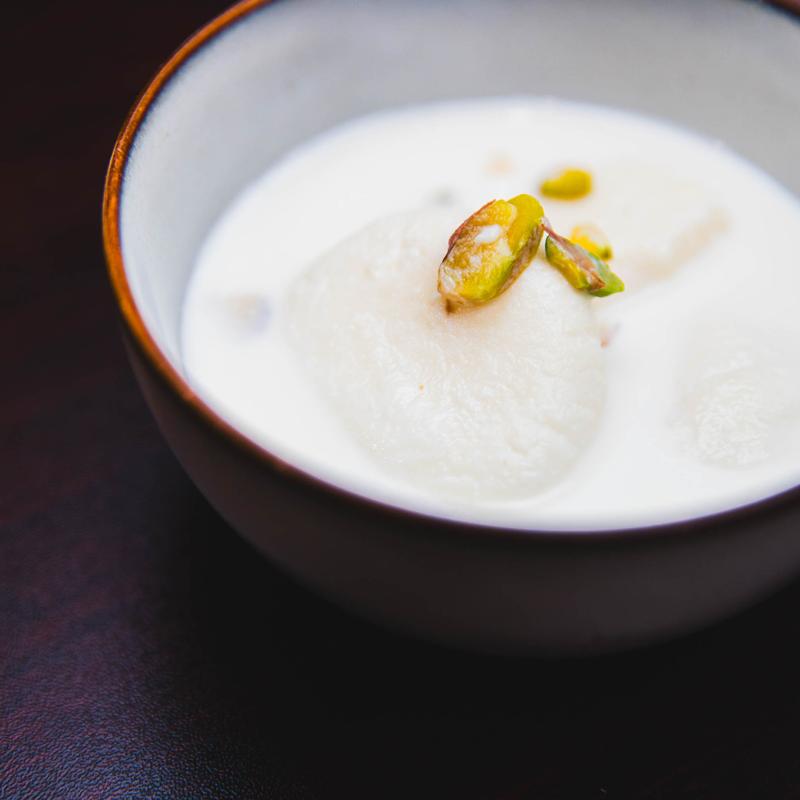 menu item 15 of 19, Rasmalai