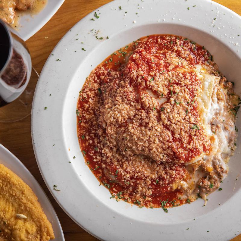 Mandina's Homemade Lasagna with Salad photo