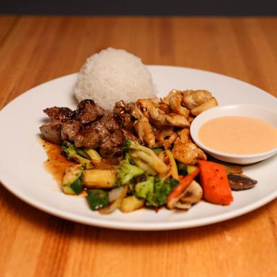 Hibachi Steak & Chicken.