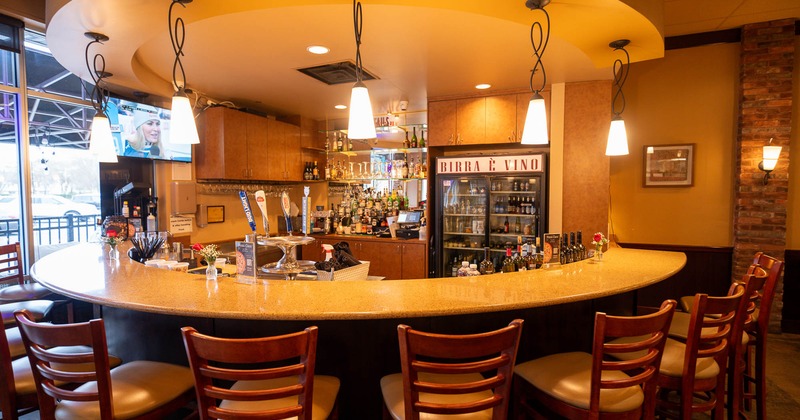 Interior, bar counter area