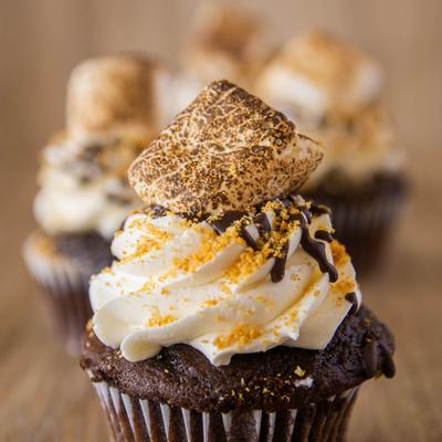 Chocolate stout cupcakes with creme