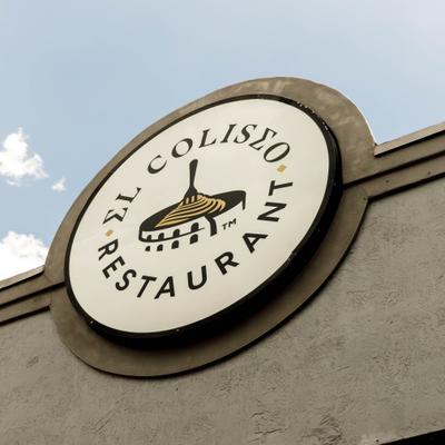 Restaurant's outdoor sign.