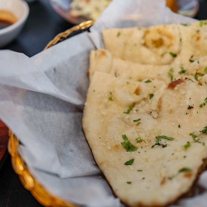 menu item 1 of 9, Garlic Naan