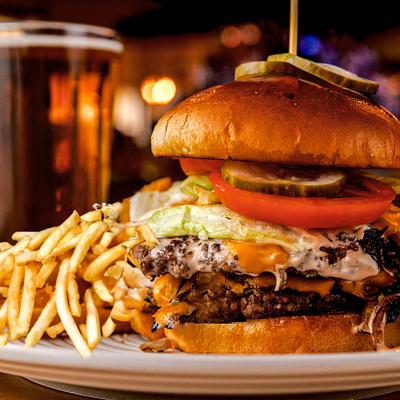 The Rival Smash Burger, served.