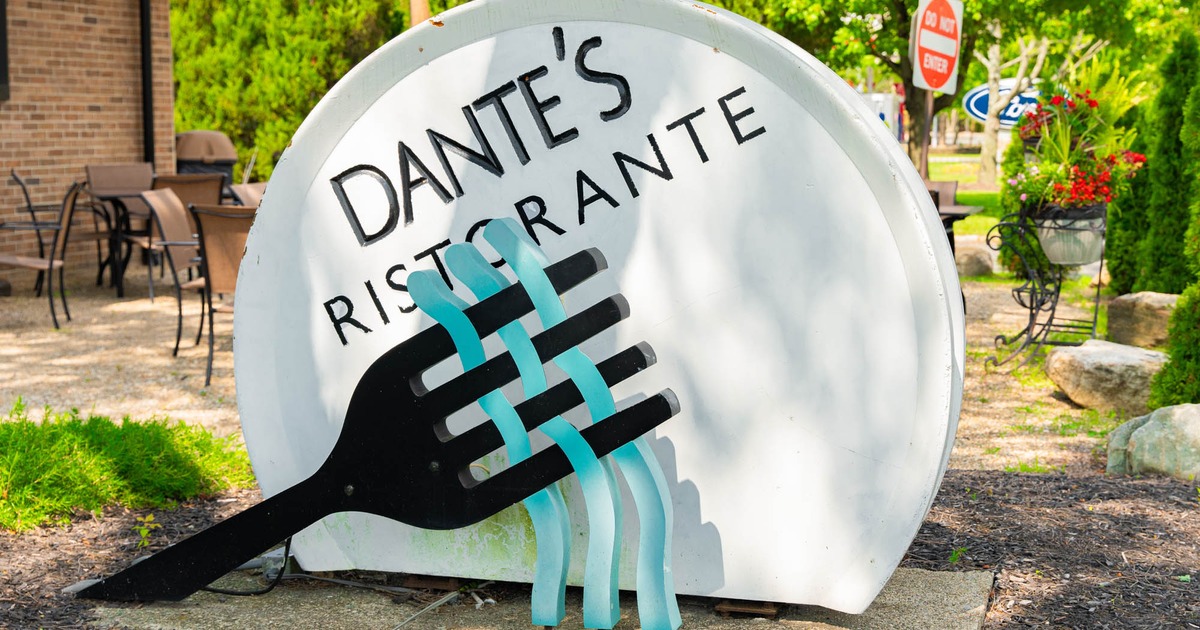 Exterior, sign in garden yard