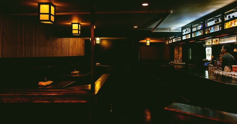 Interior, seating area with tables and chairs