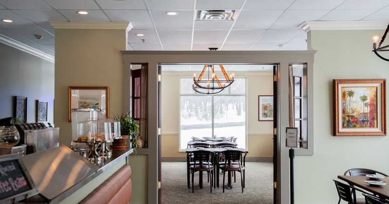 Interior, seating space