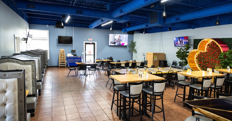 Interior, dining area