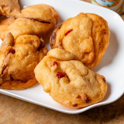 Platter of fried pastries.