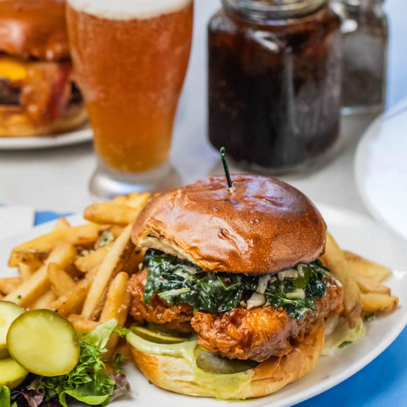menu item 19 of 27, Hot Honey Fried Chicken Sandwich