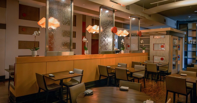 Nicely done interior dining area