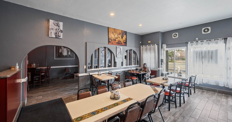 Tables ready for guests