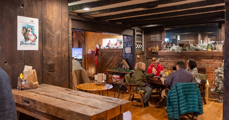 Customers having drinks