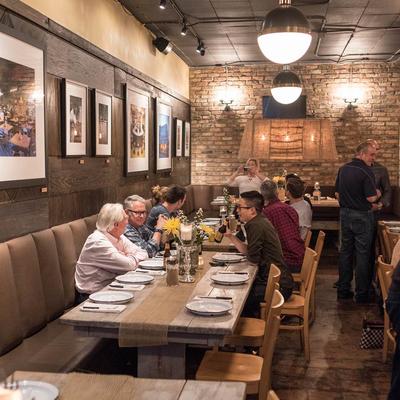 Guests sitting at their tables