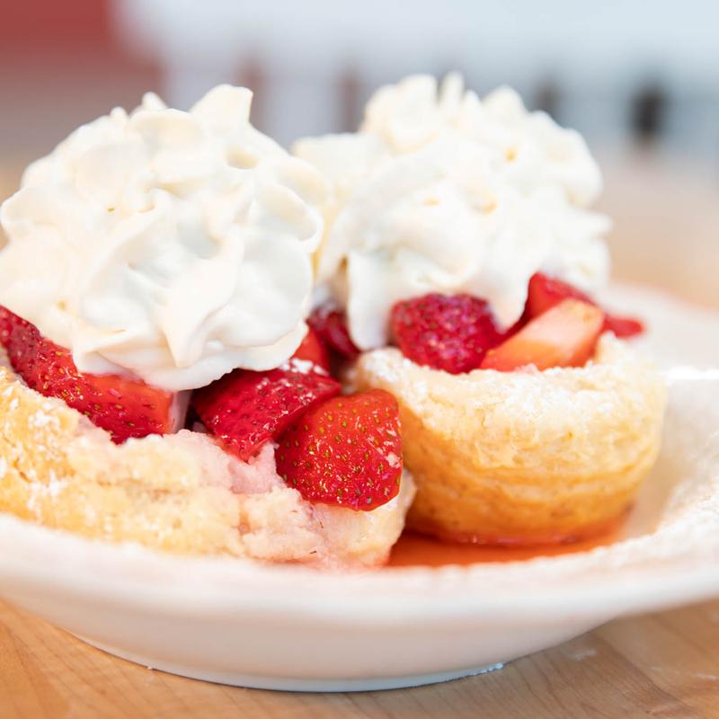 Strawberries & Cream Biscuit photo