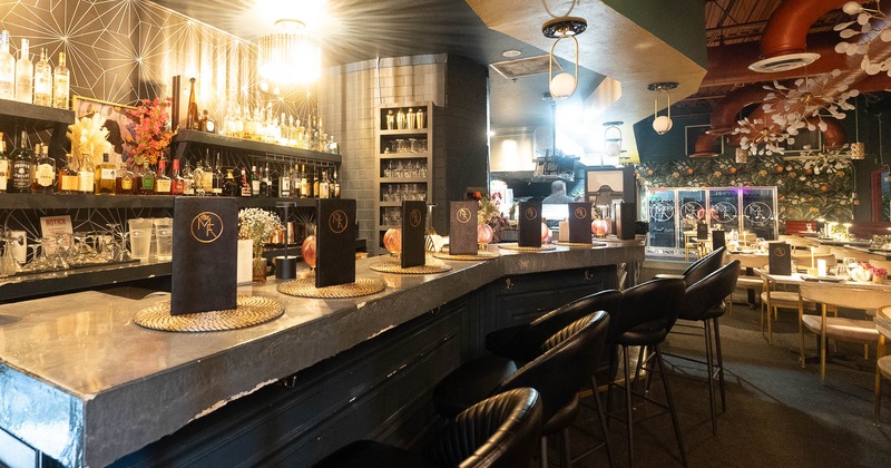 Interior, bar counter area