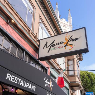 Restaurant's outdoor sign.